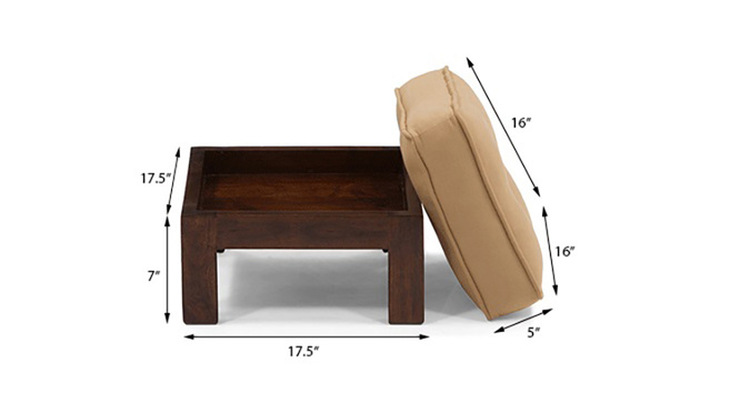 Caffino Coffee Table Set(Walnut&Beige)